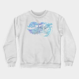 Guitarist On Horse In Blue Crewneck Sweatshirt